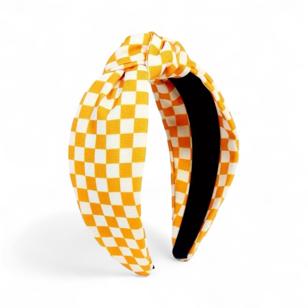 💖 3/$30 💖 Yellow & White Checkered Headband